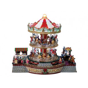 Double Decker Carousel, Animated, PICK UP ONLY