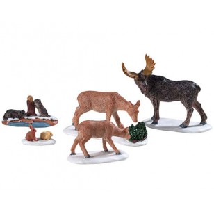 WILD ANIMALS, SET OF 5 WILD ANIMALS, SET OF 5