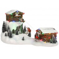 Ski Lift, Animated, Adapter Included, h23.5cm