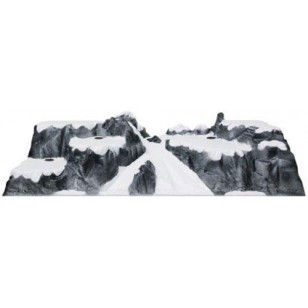 CHRISTMAS VILLAGE SKI RUN 120x40x30CM