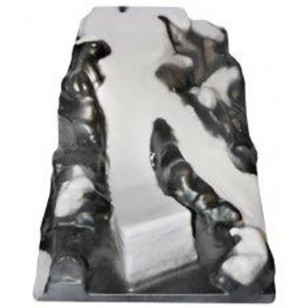 CHRISTMAS VILLAGE SKI JUMP 42x25x15CM