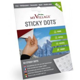 STICKY DOTS, ADHESIVE DOTS 64PC STICKY DOTS, ADHESIVE DOTS 64PC