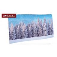 BACKGROUND CLOTH - SNOW FOREST 150x75CM