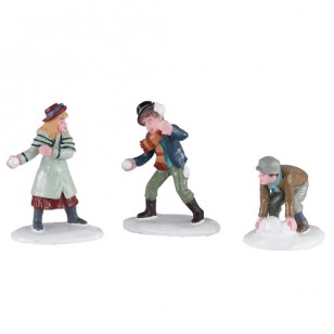 SNOWBALL SKIRMISH, SET OF 3