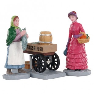 FRESH FISH FOR SALE, SET OF 3