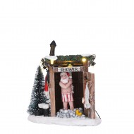 Santa in the Shower, Adapter 1095287 Ready, h11cm