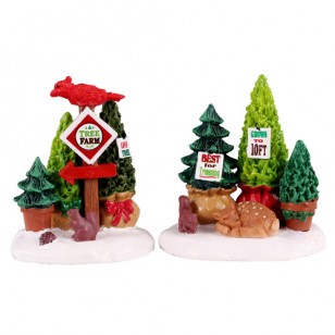 TREE FARM DISPLAY, SET OF 2 TREE FARM DISPLAY, SET OF 2