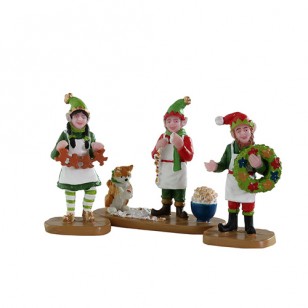 CRAFTY ELVES, SET OF 3 CRAFTY ELVES, SET OF 3