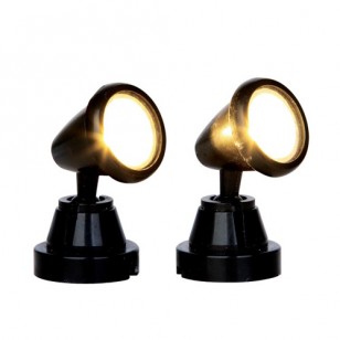 ROUND SPOT LIGHT, SET OF 2, B/O (4.5V)