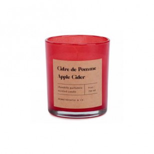 Glass jar candle - apple cider, 4"
