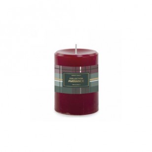 Burgundy 3x4 candle - vanilla & pine