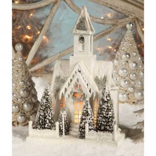 Ivory Church Large, Note Dimensions if for Your Village Ivory Church Large, Note Dimensions if for Your Village