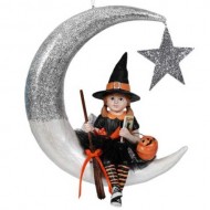 Little Fraya Witch on Moon