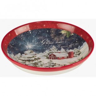Silent Night Serving Pasta Bowl 13in x 3in