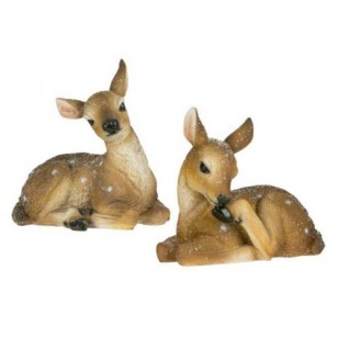 LAYING FAWN, Set of Two, 5" long