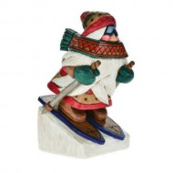 DOWNHILL RACER SANTA, 8" DOWNHILL RACER SANTA, 8"