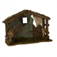 WOODEN STABLE, 13X5X9"