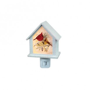 Christmas Cardinals, NIGHTLIGHT. 5.75" Tall