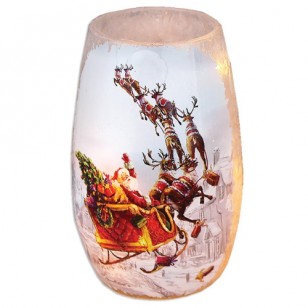 GOOD NIGHT TO ALL PRELIT VASE, 5.25" Tall