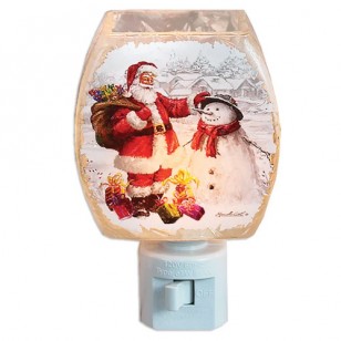 SANTA AND SNOWMAN NIGHTLIGHT, 4.75" Tall