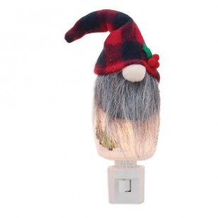 Gnomes with Red Hat NIGHTLIGHT W/ HAT, 8" Tall