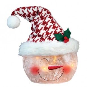 Get Your Merry PRELIT SLEEPING SNOWMEN WITH TUQUE, 11.5" Tqll