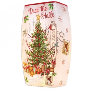 Vintage Postcard PRELIT CHRISTMAS TREE VASE. 7.87" Tall