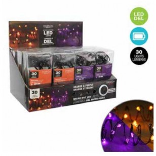 LED Microdot String Lights Orange