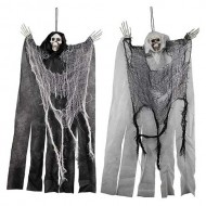 Hanging Skeleton and Reaper in Robes, Set of 2, 24" Tall