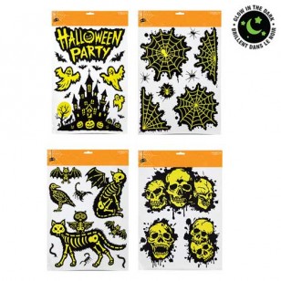 Window Clings: Glow In The Dark, Set of 4