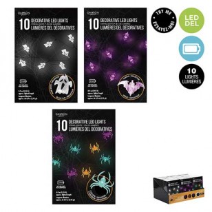 50% Off, LED 10 Light String with White Ghost Reflectors