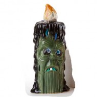 LED LIGHTED MONSTER CANDLE, 9"Tall