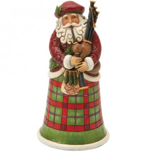Jim Shore HWC Fig urine Scottish Santa, 6.75" Tall