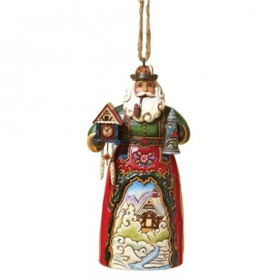 Jim Shore HWC Hanging Ornament German Santa, 4,75" Tall Jim Shore HWC Hanging Ornament German Santa, 4,75" Tall