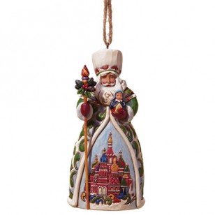 Jim Shore HWC Hanging Ornament Russian Santa, 4.75" Tall Jim Shore HWC Hanging Ornament Russian Santa, 4.75" Tall
