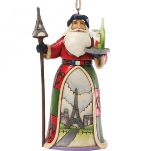 Jim Shore HWC Hanging Ornament French Santa, Jim Shore HWC Hanging Ornament French Santa,
