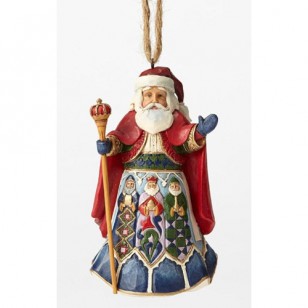 Jim Shore HWC, Hanging Ornament, Spanish Santa, 4.5" Tall