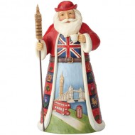 Jim Shore HWC, Figurine, British Santa, 7"Tall