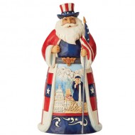 Jim Shore HWC, Figurine, American Santa, 7.1" Tall