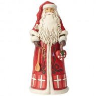 Jim Shore HWC, Figurine, Danish Santa, 7" Tall