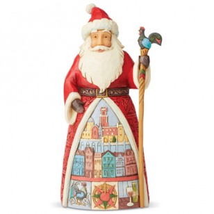 Jim Shore HWC, Figurine Portuguese Santa, 7" Tall