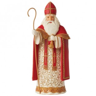 Jim Shore HWC, Figurine, Belgian Santa, 7.2" Tall Jim Shore HWC, Figurine, Belgian Santa, 7.2" Tall