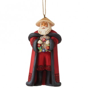 Jim Shore HWC, Hanging Ornament, Filipino Santa. 4.5" Tall