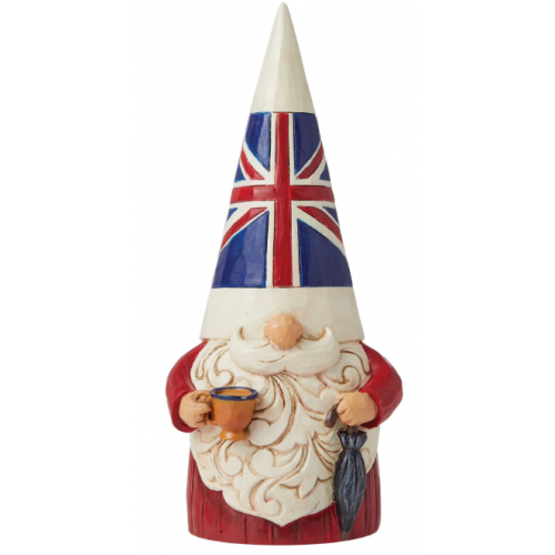 Enesco Jim Shore Heartwood Creek 6008422, statuetta di gnomo britannico, multicolore, 14 cm