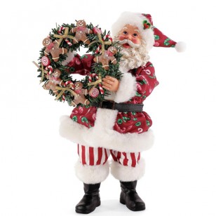 Possible Dreams Santa Candy and Cookies, 10.5" Tall