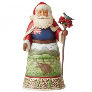 Jim Shore HWC, Figurine, New Zealand Santa, 7" Tall
