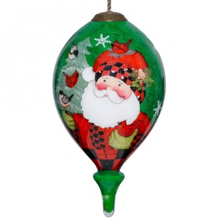 Woodland Plaid Pals Santa