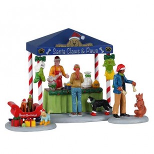 SANTA CLAWS & PAWS, SET OF 3 SANTA CLAWS & PAWS, SET OF 3
