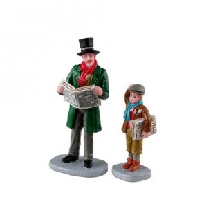 MERRY NEWSBOY, SET OF 2