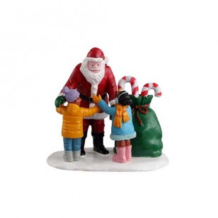 SANTA GETS A HUG